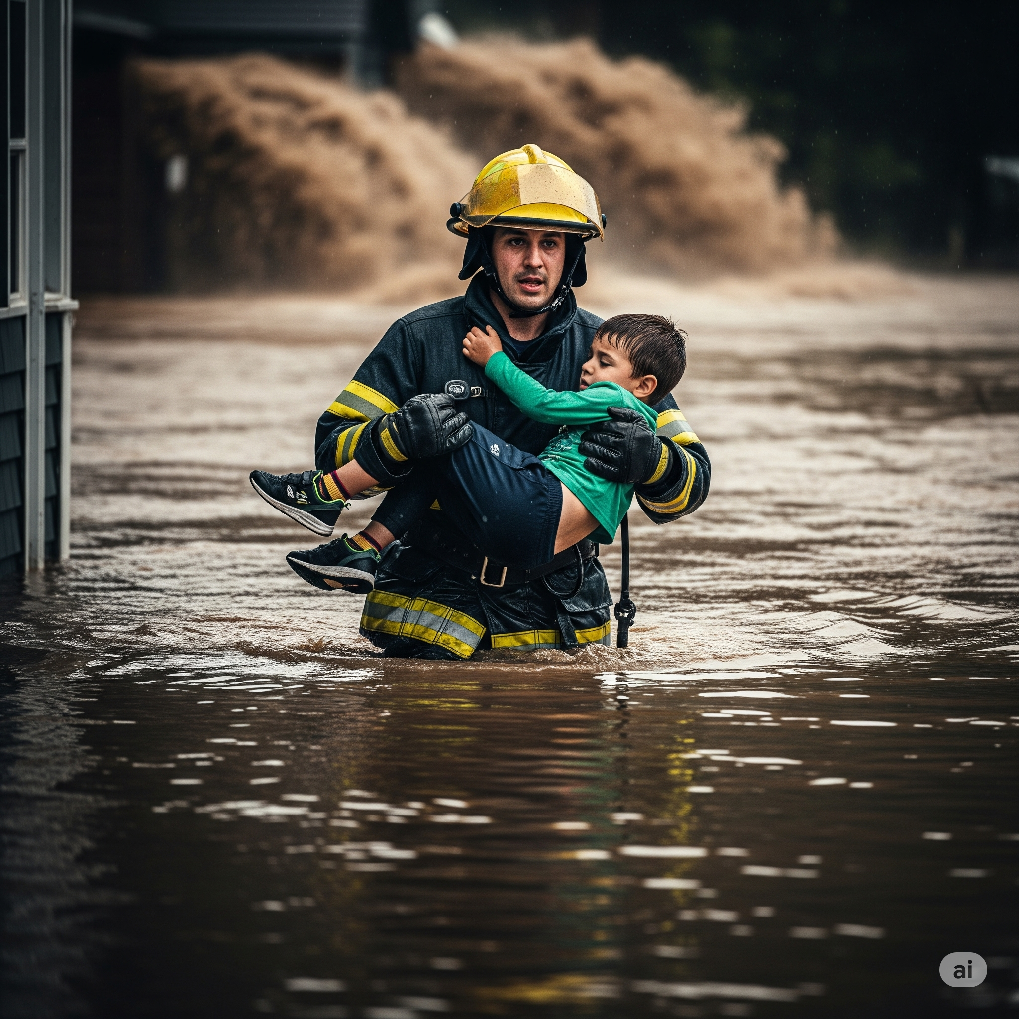 Emergency responders in action